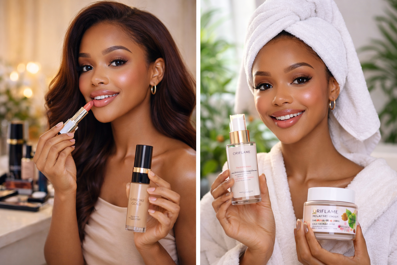 Daily fresh skincare routine look